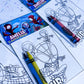 Spidey & His Amazing Friends Coloring Kits, Spidey Party Favors