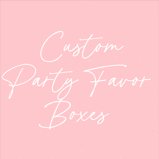 Custom Party Favor Boxes/ Gable Boxes