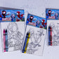 Spidey & His Amazing Friends Coloring Kits, Spidey Party Favors