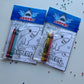 Shark Coloring Kits, Shark Party Favors, Shark Birthday Theme Favors