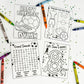 Soccer Theme Coloring Kits, Soccer Activity WorkSheets, Soccer Party Favors