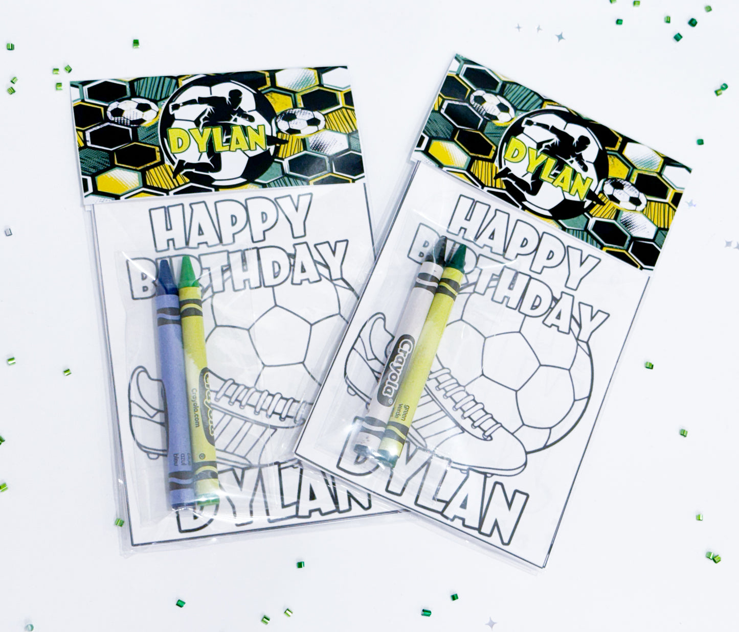 Soccer Theme Coloring Kits, Soccer Activity WorkSheets, Soccer Party Favors